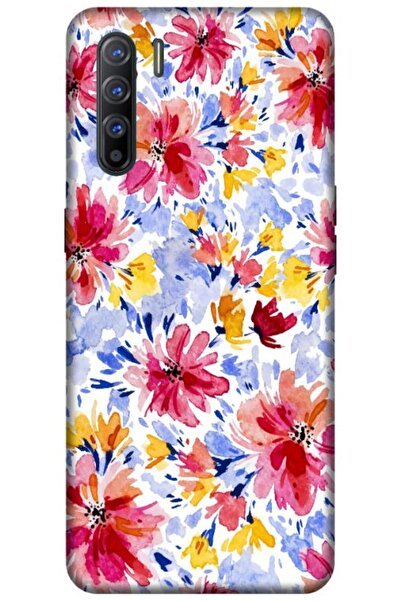 Zebana حافظة متوافقة مع هاتف اوبو رينو 3، حافظة سيليكون بتصميم زهور الربيع 7 ...