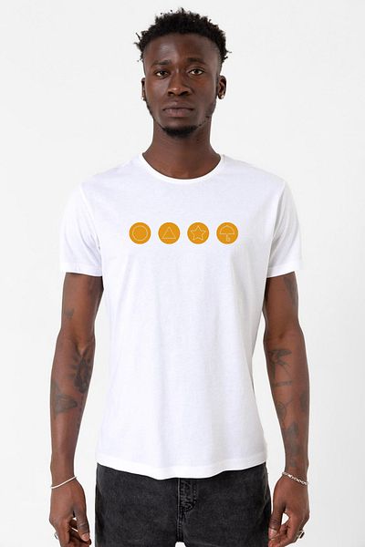 Tshirthane Squid Game Dalgona Candy White ανδρικό μπλουζάκι ποδηλασίας