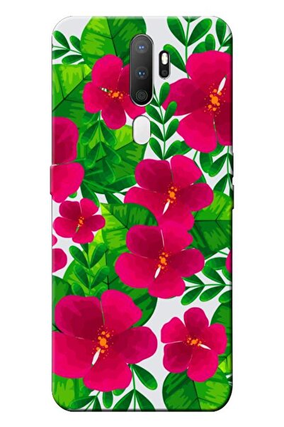 Dara Aksesuar حافظة متوافقة مع هاتف اوبو A9 2020 حافظة سيليكون زهور الربيع 9 ...