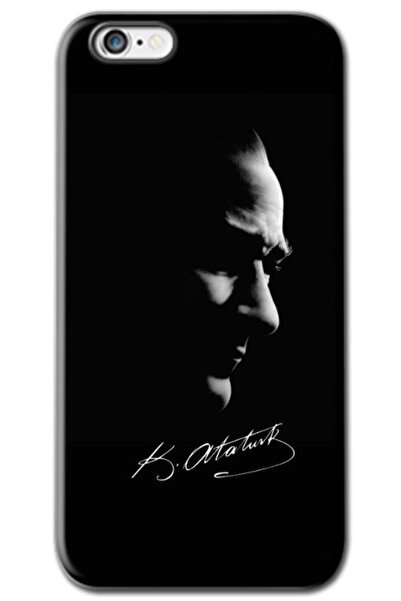 Zebana Apple iPhone 6S Plus Compatible Case Mustafa Kemal Atatürk Black Silic...