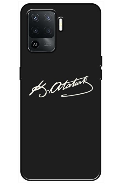 Dara Aksesuar حافظة سيليكون متوافقة مع هاتف اوبو رينو 5 لايت بتوقيع أتاتورك (...