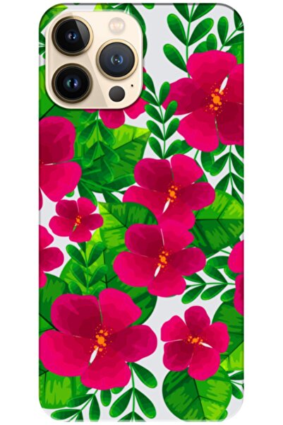 Zebana حافظة سيليكون متوافقة مع هاتف Apple iPhone 13 Pro Spring Flowers 9 (مط...