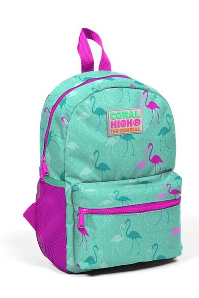 Yaygan Çanta Coral High Kids Flamingo Printed Nursery, Nursery and Daily Backpack