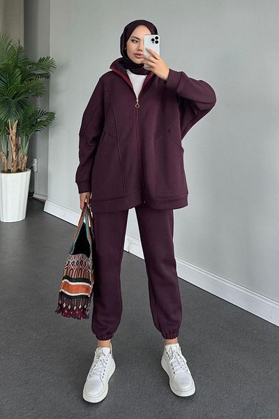 HAZA MODA Plum Hisar Set