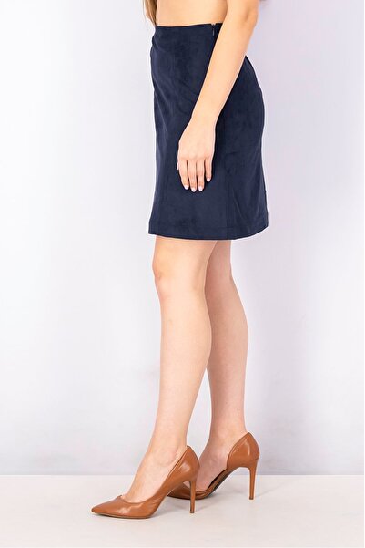 Esprit Women Plain Pull On Mini Skirt, Navy