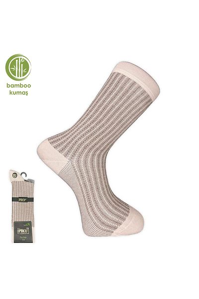 El Biz Ανδρικές κάλτσες Bamboo Gence Pro - Μπεζ (17101-R8)