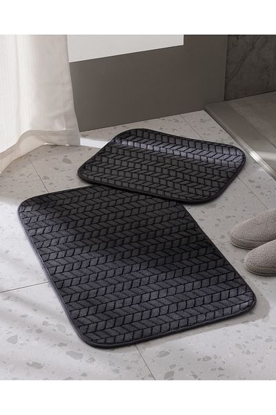 Madame Coco Anthracite Norris Bath Mat