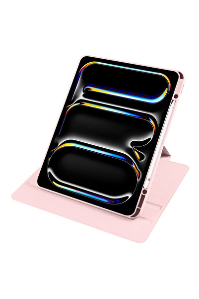 UnDePlus iPad Pro 13inç M4/M5 Kılıf Termik Kalem Bölmeli Dönebilen Standlı Case 2024/2025 Uyumlu