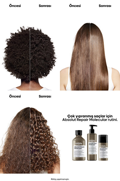 L'oreal Professionnel Serie Expert Absolut Repair Molecular Tüm Yıpranmış Saçlar Için Durulanmayan M