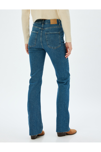 Koton Spanyol lábú farmer nadrág, magas derekú, karcsúsított - kiszélesedő farmer