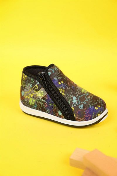 Dudino Mărimea 20-30 Papuci negri Comfy Dino