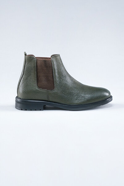 CARFIER 2138 152 Haki Yeşil Hakiki Deri Erkek Bot