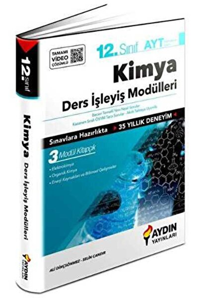 Aydın Yayınları 12. Sınıf Aydın Kimya Ders İşleyiş Modülleri