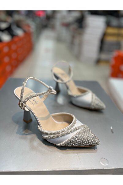 Hacıoğlu Ayakkabı King Satin Sa kamenčićima Kaiš paket stilskih ženskih Cipel...