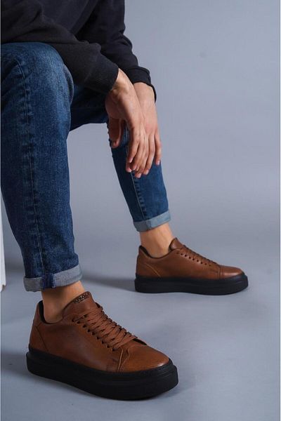 Knack Casual Shoe 421 Tan (μαύρη σόλα)