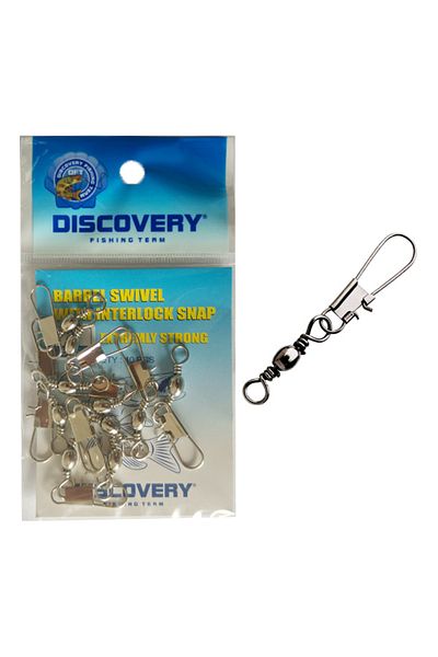 DFT Nickel Colored 10-Piece Clip Swivels Set - No:8