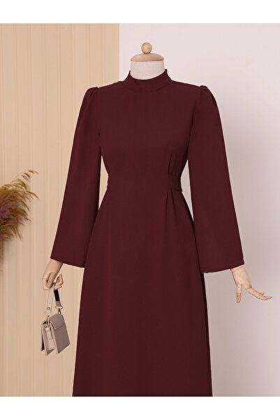 Modamorfo Júdás nyakú derékruha - Claret Red