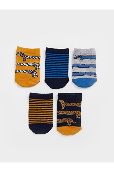 LC Waikiki LCW Kids Моделни чорапи за момчета, 5 чифта (W4)
