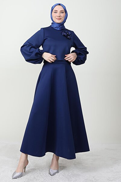 Giza Giyim بدلة الأميرة سكوبا باللون الأزرق الداكن