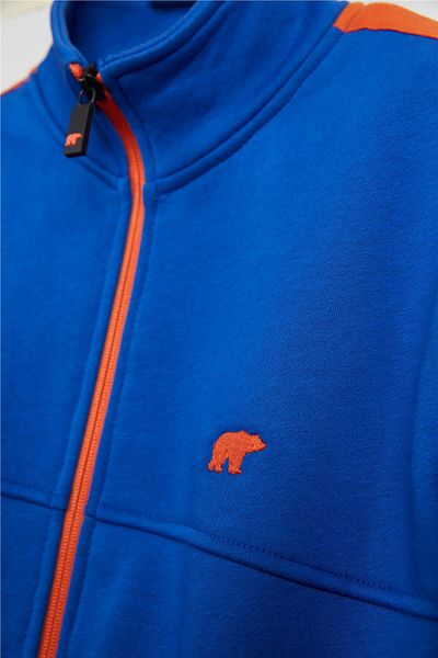 Bad Bear Harvey Saks Blue Full-Zip Kids Sweatshirt