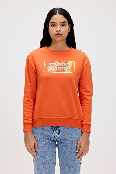Bad Bear Re-Carina Turuncu Kadın Sweatshirt