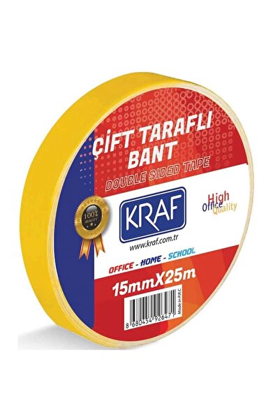 KRAF Çift Taraflı Bant 15mmx25m 2515g