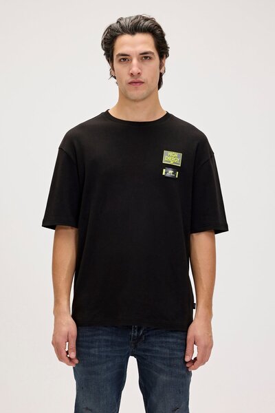 Bad Bear Alfeo Siyah Erkek Baskılı Tişört