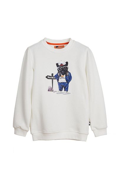 Bad Bear Panther Crewneck Jr - Kids Sweat 24.06.12.006 - Off-white