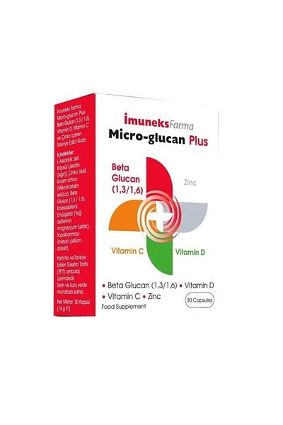 Imuneks Micro Glucan Plus Beta Glucan - 30 Capsules