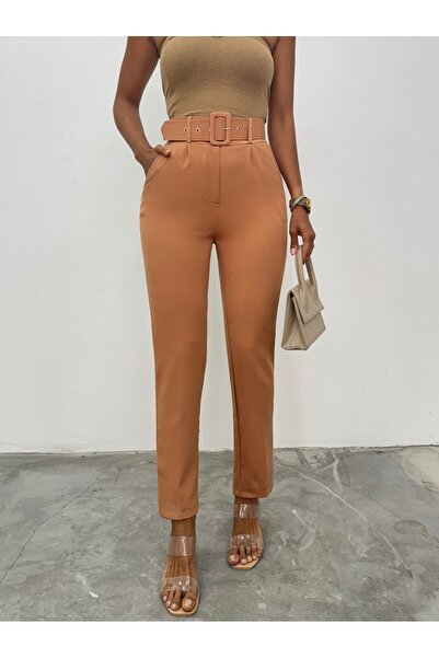 HİJABAYA Παντελόνι από ύφασμα με χοντρή ζώνη