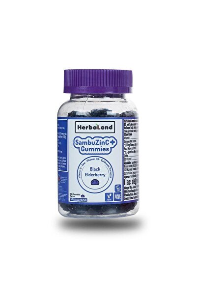Herbaland Sambuzinc Gummies 60 Çiğnenebilir Form