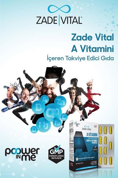Zade Vital Vitamin a 30 Soft Capsules - Blister X2 (Advantage Pack of 2)