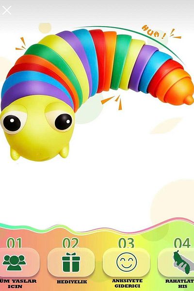 CAN OYUNCAK Cute Educational Caterpillar