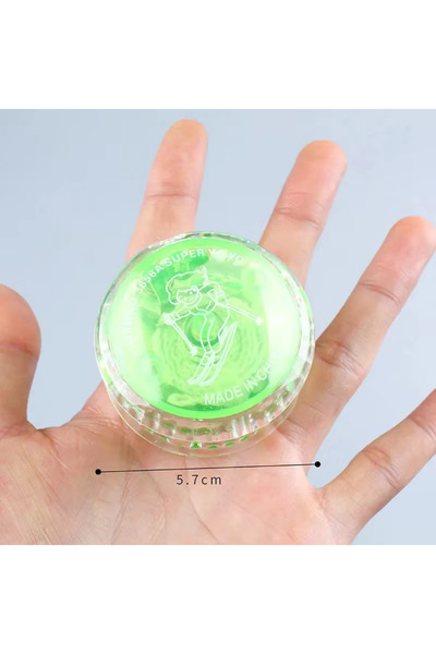 Shoplandu Led Işıklı Yanıp Sönen Rengarenk Yoyo Nostaljik Topaç Oyuncak Kaliteli Rulmanlı Pro Yoyo 1 Adet
