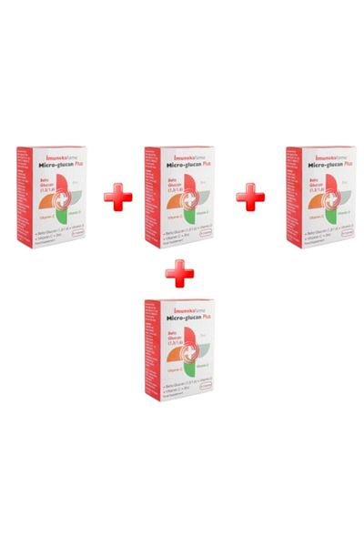 Imuneks Micro Glucan Plus Beta Glucan 30 Capsules 4 Pack