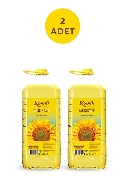 Komili KOMİLİ AYÇİÇEK YAĞI 5 LT PET ( Dar Ağız )*2 Adet