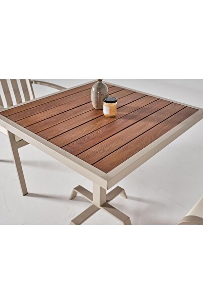 ReHome Venüs Wood Dört Kişilik Bahçe Masa Takımı