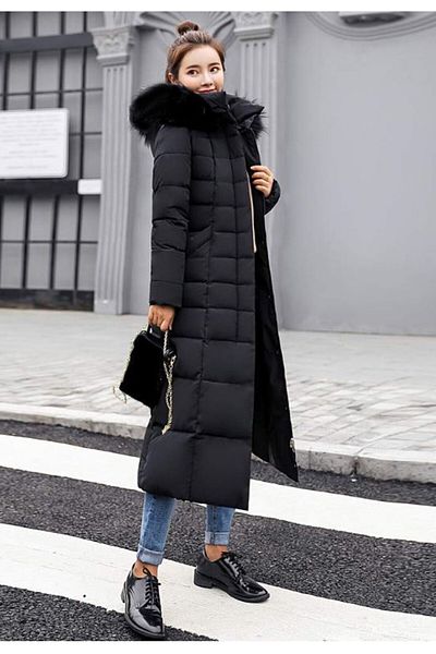 Toridas Lässiger, durchgehender, aufblasbarer Wintermantel für Damen