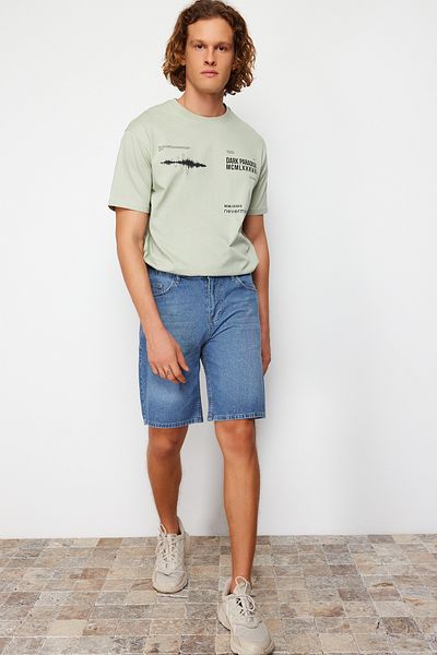 Kolekcia Trendyol Džínsové džínsy Indigo Regular Fit - TMNSS24SR00031