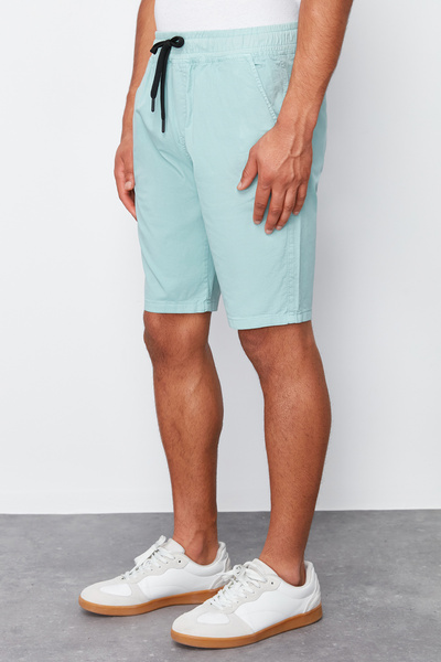 Trendyol Collection Mint Regular Fit - Lace-up Waist Summer Shorts TMNSS24SR00063
