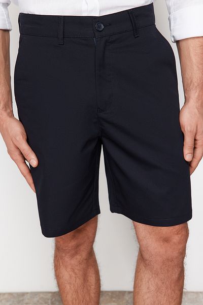 Trendyol Collection Námořnické modré šortky Regular Fit Chino - TMNSS24SR00053