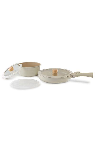 NEOFLAM Beige Inductıon Midas Starter Set 6 Pieces