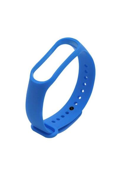 Techmaster Xiaomi Mi Band 3 Ve 4 Akıllı Bileklik Uyumlu Kordon Kayış Mavi