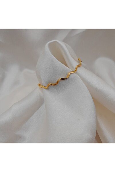 IŞILDAGOLD 22 AYAR ALTIN KAPLAMA KALEMLİ ZİKZAK AJDA BİLEZİK(ADET)
