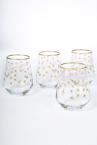 Rakle Winter Sky - Set of 4 Water Glasses 425 Cc