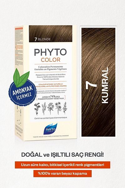 Phyto Phytocolor 7 Auburn Ammoniakfreie dauerhafte pflanzliche Haarfarbe