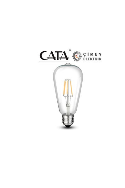 Cata 5 Adet Ct 4353 8w Rustik Led Ampul 3200k Günışığı E27 Duy