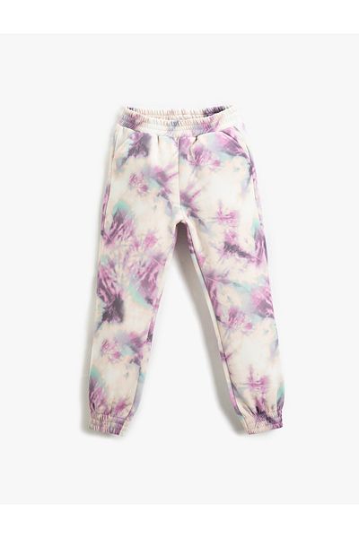 Koton 3skg40020ak Girl's Tracksuit Bottom Pink Patterned
