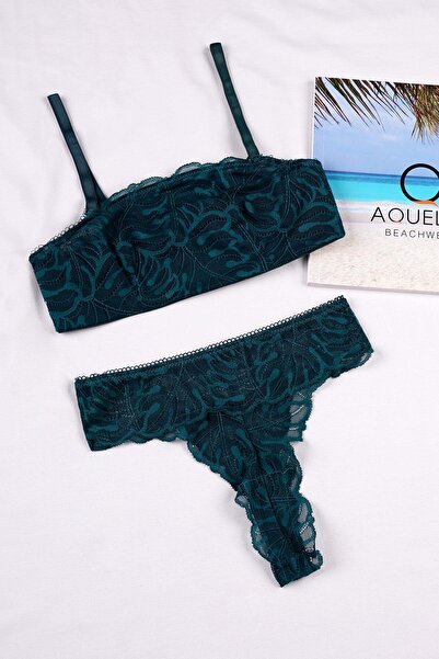 EMINNA Yeşil Renk Iç Çamaşır Takımı