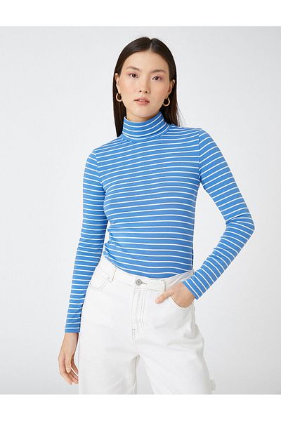 Koton Tricou cu mânecă lungă cu gât